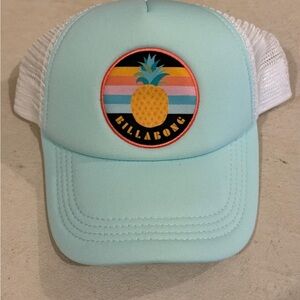 Billabong Light Blue Trucker Cap with Pineapple Patch